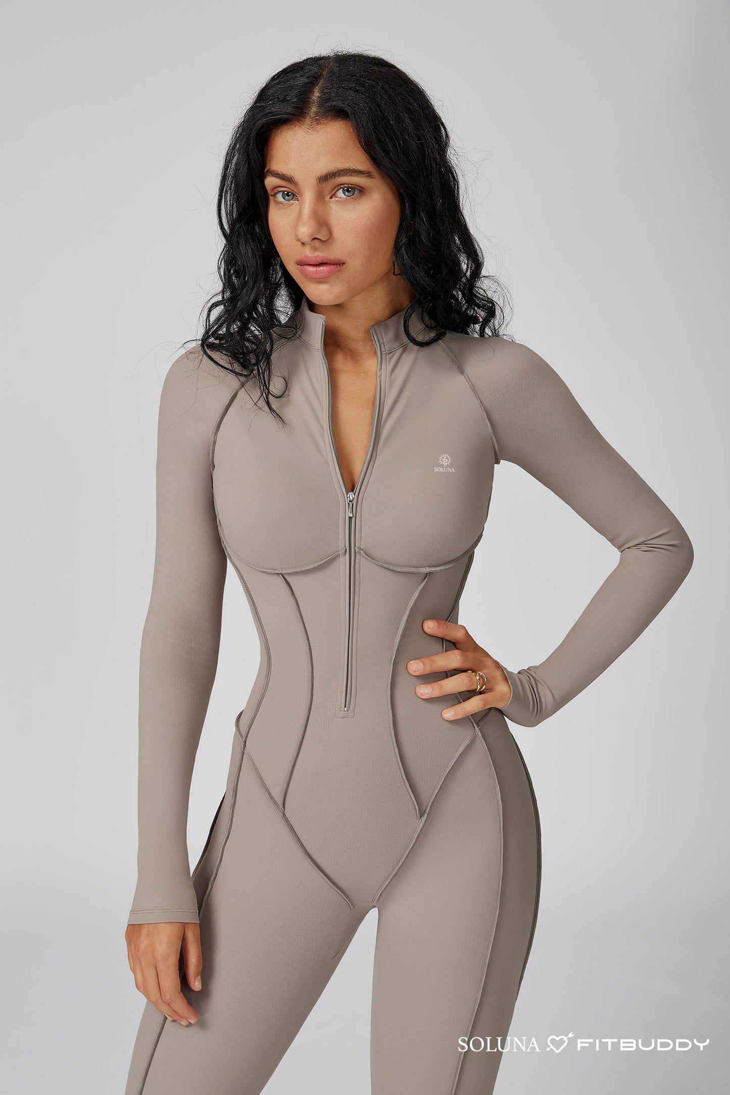 Fitbuddy Jumpsuit GZL105 – Naadloos, Shaping, Ademend, Stretch & Squatproof – Dames