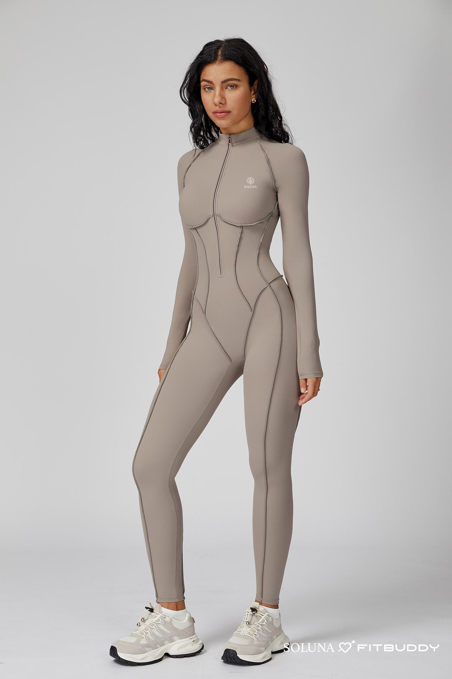 Fitbuddy Jumpsuit GZL105 – Naadloos, Shaping, Ademend, Stretch & Squatproof – Dames