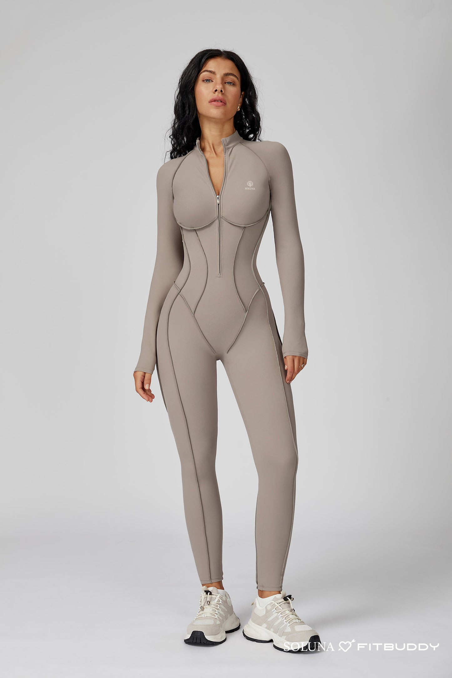 Fitbuddy Jumpsuit GZL105 – Naadloos, Shaping, Ademend, Stretch & Squatproof – Dames